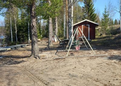 Swing by the lake
